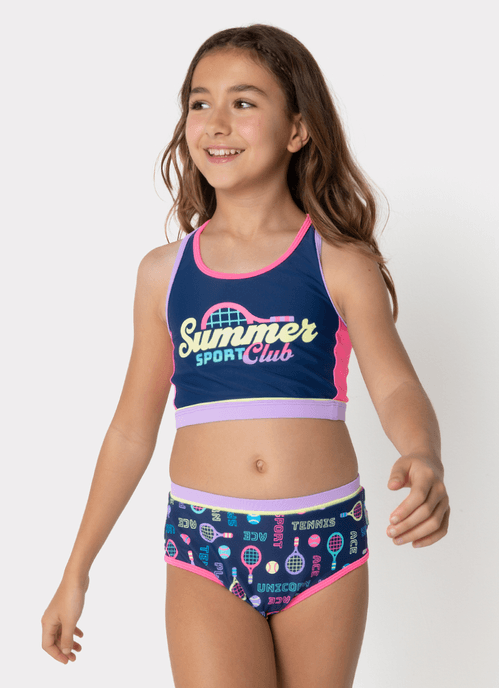 Biquíni Menina Teen Unicórnio Tênis