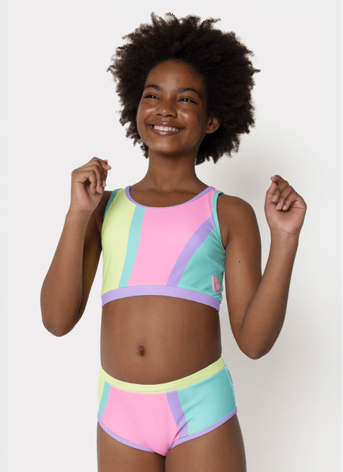 Biquíni Menina Teen Colorful