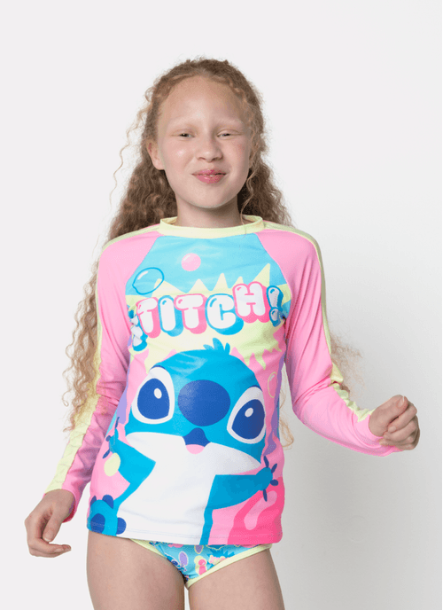 Conjunto Camiseta e Calcinha Menina Teen Stitch