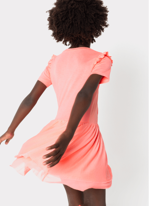 Camisola Manga Curta Menina Panda Romântico