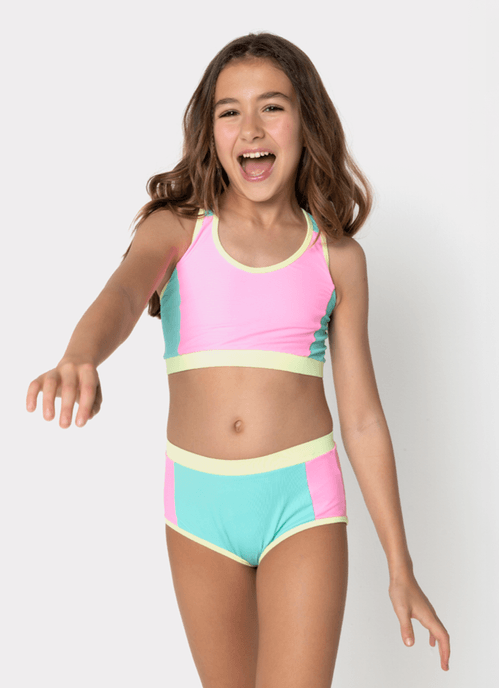 Biquíni Menina Teen Color Block