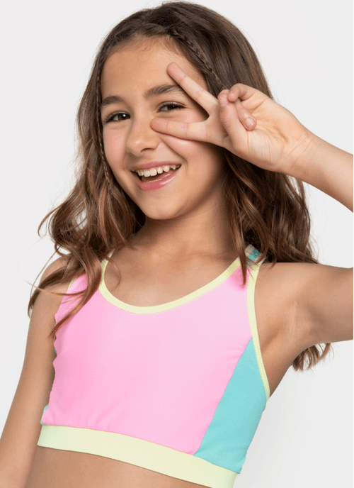 Biquíni Menina Teen Color Block