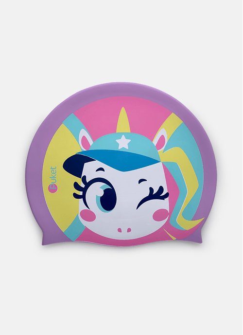Touca de Natação em Silicone Unicórnio Tênis