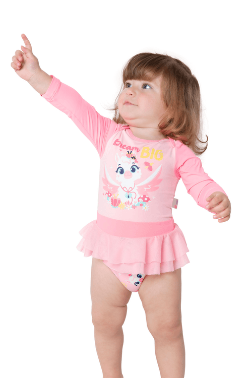 Maio Manga Longa Bebê Menina Lhama Secrets