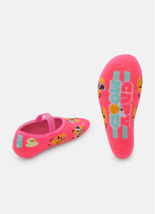 Meia Sapatilha Antiderrapante Feminina Capy Bora