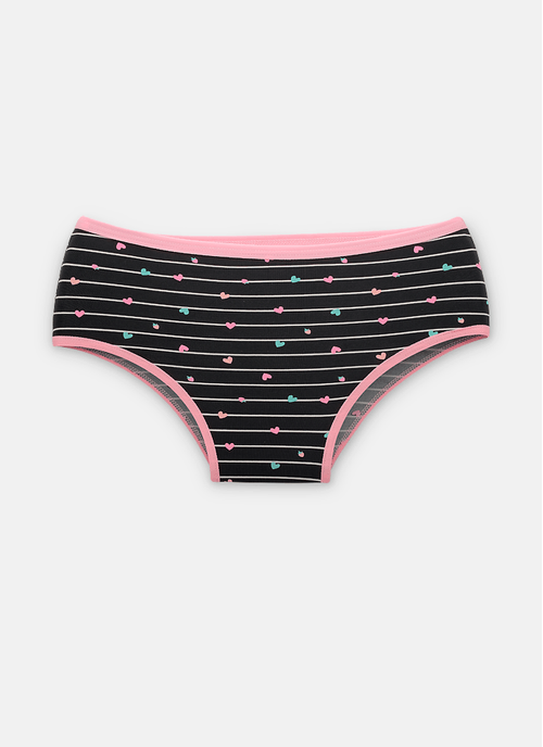 Calcinha Boneca Microfibra Feminina Coração