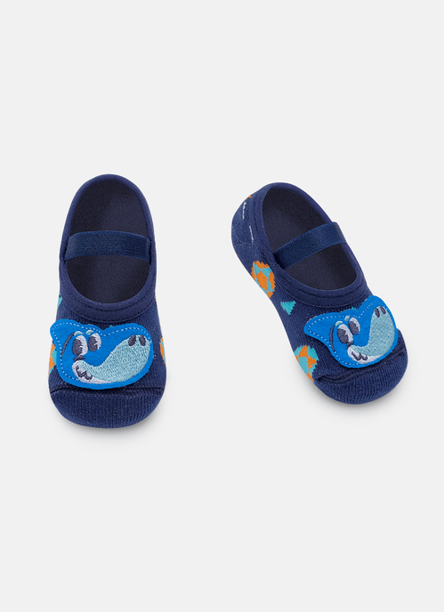 Meia Sapatilha Bebê RN Menino Tubarão Futevôlei