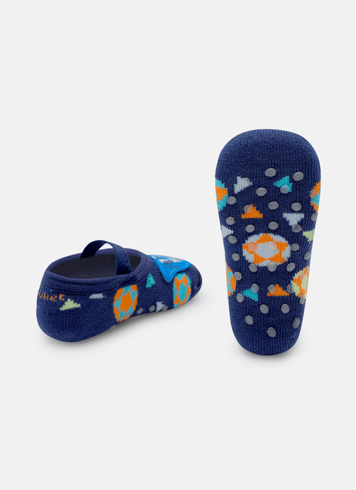 Meia Sapatilha Bebê RN Menino Tubarão Futevôlei