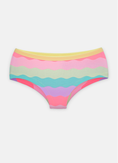 Calcinha Caleçon Algodão Menina Arco-íris