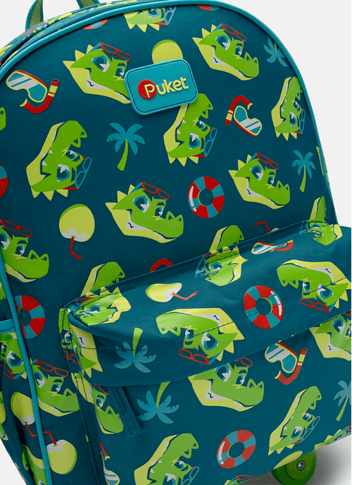 Mochila com Rodinha Média Jacaré Relax