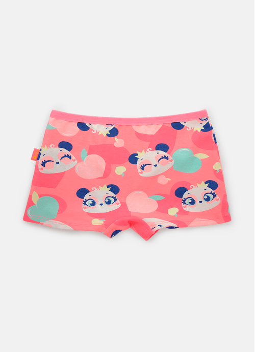 Calcinha BodyShorts Algodão Menina Teen Panda Romântico