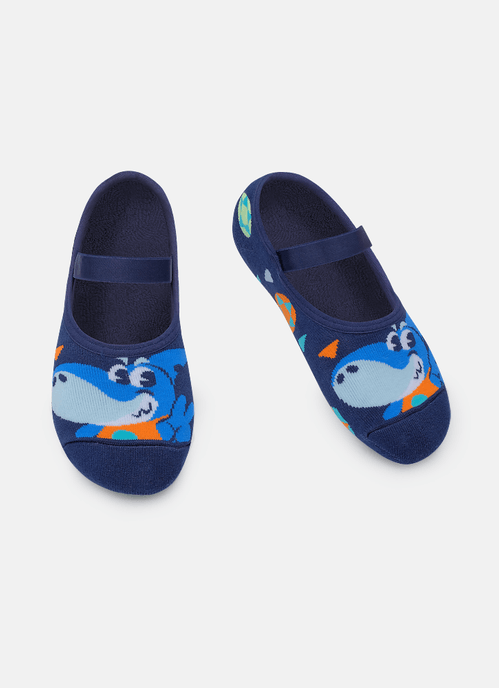 Meia Sapatilha Antiderrapante Masculina Tubarão Futevôlei