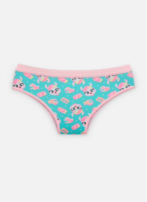 Calcinha Boneca Algodão Menina Lhama Retrô