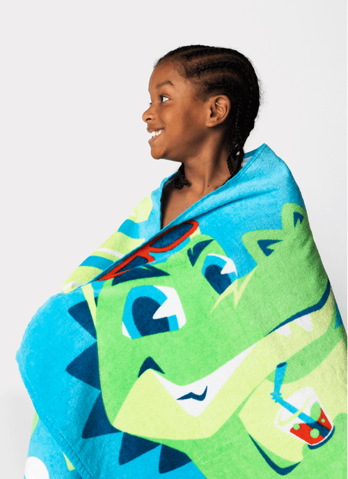 Toalha de Praia Menino Jacaré Relax