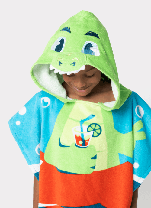 Poncho de Praia Menino Jacaré Relax