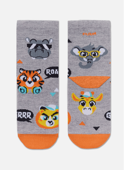 Meia Soquete Menino Animais