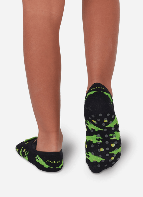 Meia Sapatilha Antiderrapante Menino Jacaré