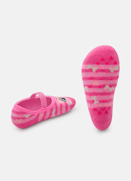 Meia Sapatilha Antiderrapante Menina Pets
