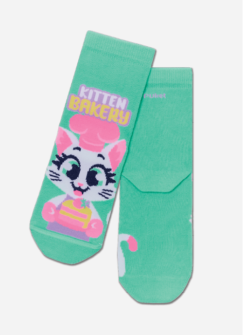 Meia Soquete Menina Gata Cozinheira