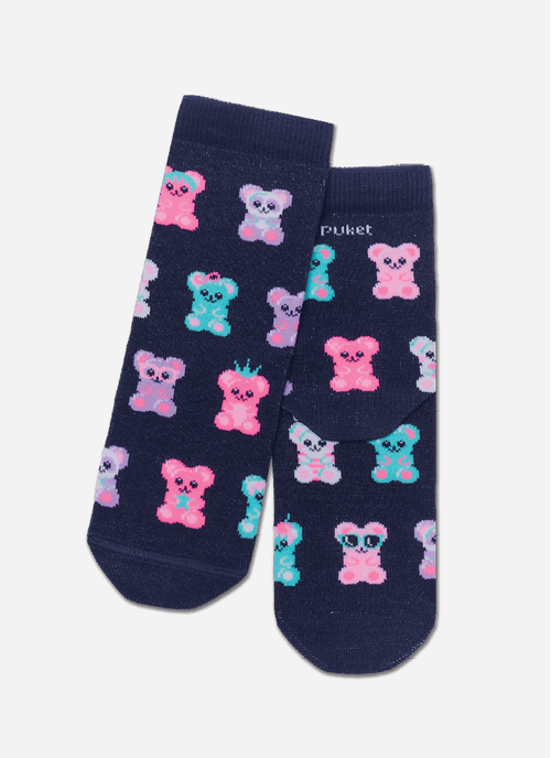 Meia Soquete Menina Ursinho Gummy