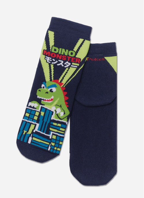 Meia Soquete Menino Dino Monster