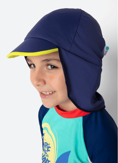 Chapéu Com Proteção Solar Bebê Menino Color Block