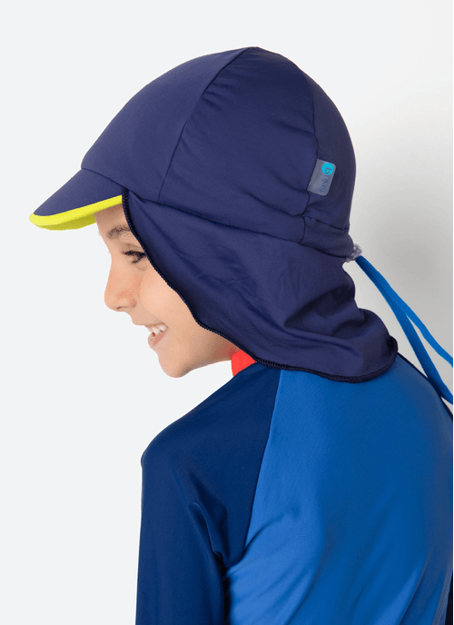 Chapéu Com Proteção Solar Bebê Menino Color Block