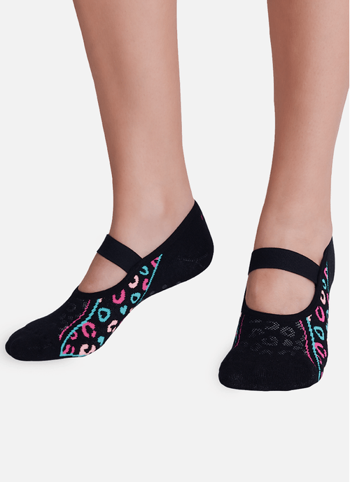 Meia Sapatilha Antiderrapante Feminina Pilates