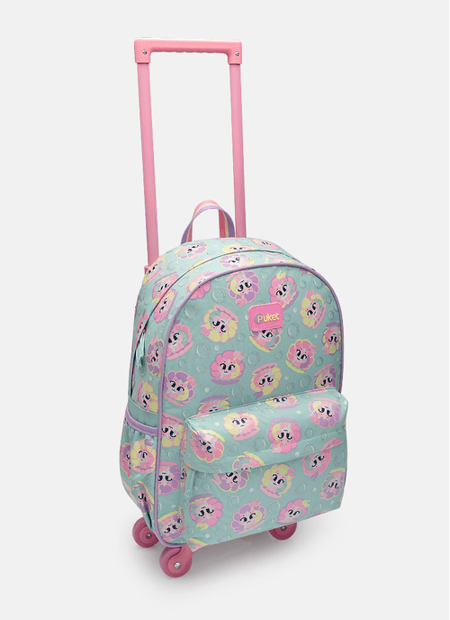 Mochila com Rodinha Média Gata Sereia