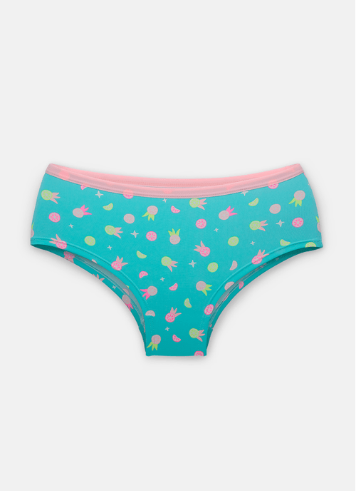 Calcinha Caleçon Microfibra Menina Teen Frutas