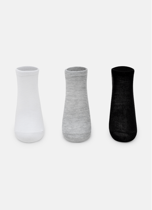 Kit com 3 Meias Sapatilha Unissex Kids Lisa