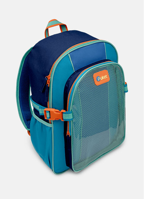 Mochila Costas Color Block Azul