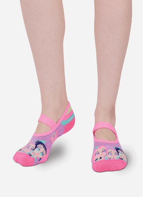 Meia Sapatilha Antiderrapante Menina Guerreiras do K-Pop