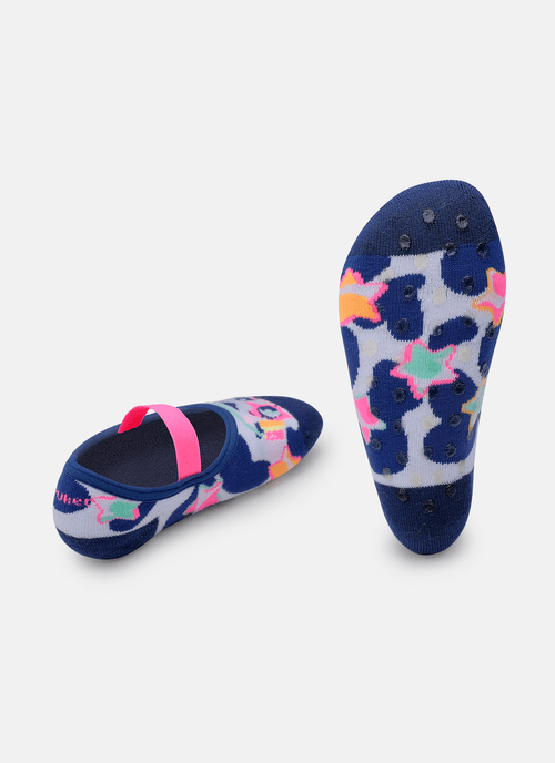 Meia Sapatilha Antiderrapante Menina Vaca Moosic