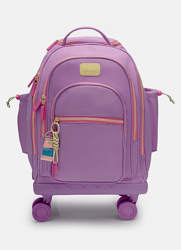 Mochila com Rodinha 360 Lilás - Puket