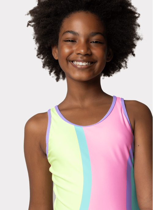 Maiô com Proteção Solar Menina Teen Colorfull