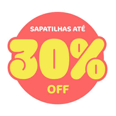 Sapatilha com até 30% de desconto