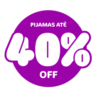Pijamas com até 40% de desconto