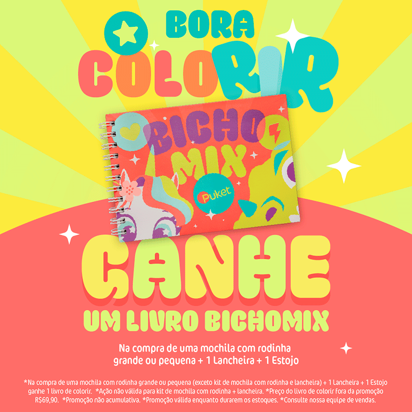 Ganhe Livro de Colorir Bicho Mix!