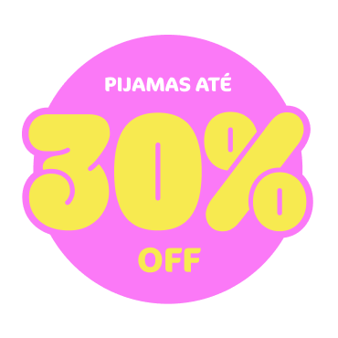 Pijamas com até 30% de desconto