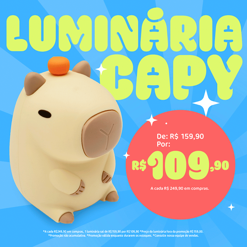 Ganhe uma Luminária de Capivara!